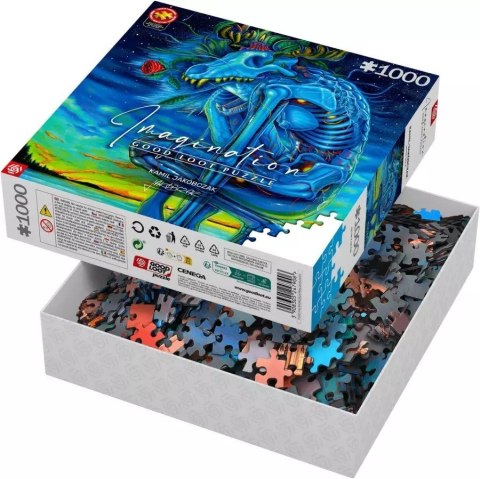 Puzzle Good Loot Imagination: Kamil Jakóbczak Biały Wilk / White Wolf 1000 elementów