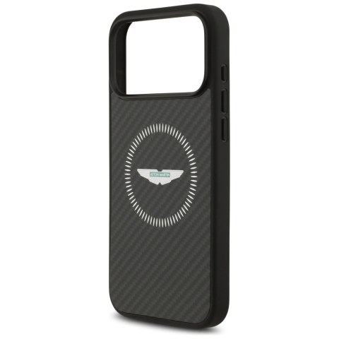 Etui Aston Martin HC Kevlar Counter Design MagSafe do iPhone 17 Pro Max czarny