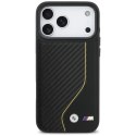 Etui BMW M Carbon Line & Logo MagSafe do iPhone 17 Pro Max żółty