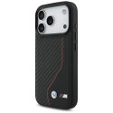 Etui BMW M Carbon Line & Logo MagSafe do iPhone 17 Pro czerwony