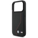 Etui BMW M Carbon Line & Logo MagSafe do iPhone 17 Pro czerwony