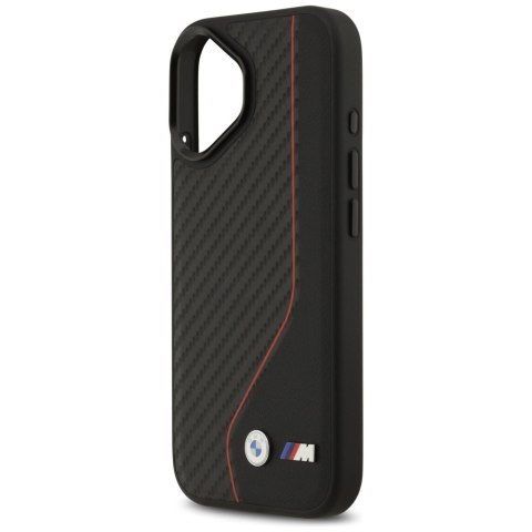 Etui BMW M Carbon Line & Logo MagSafe do iPhone 17 czerwony