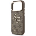 Etui Guess 4G Big 4G Classic Logo do iPhone 17 Pro Max brązowy złoty