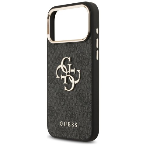 Etui Guess 4G Big 4G Classic Logo do iPhone 17 Pro Max czarny złoty