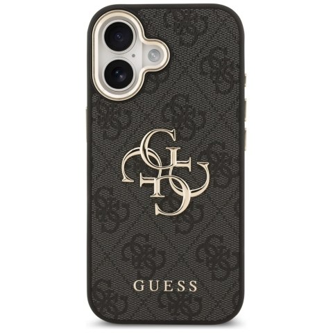 Etui Guess 4G Big 4G Classic Logo do iPhone 17 czarny złoty