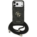 Etui Guess 4G Big Logo Cord Stap Crossbody do iPhone 17 Pro Max czarny