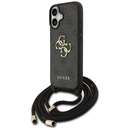 Etui Guess 4G Big Logo Cord Stap Crossbody do iPhone 17 czarny