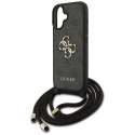 Etui Guess 4G Big Logo Cord Stap Crossbody do iPhone 17 czarny