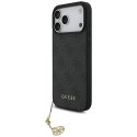 Etui Guess 4G Charms Collection MagSafe do iPhone 17 Pro Max czarny