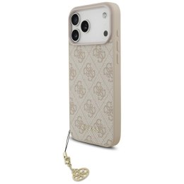 Etui Guess 4G Charms Collection MagSafe do iPhone 17 Pro Max różowy