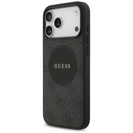 Etui Guess 4G Circle Classic Logo MagSafe do iPhone 17 Pro Max czarny