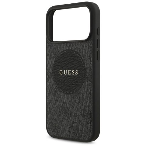 Etui Guess 4G Circle Classic Logo MagSafe do iPhone 17 Pro Max czarny