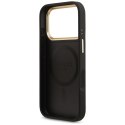 Etui Guess 4G Strass Logo MagSafe do iPhone 17 Pro czarny