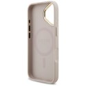 Etui Guess 4G Strass Logo MagSafe do iPhone 17 różowy