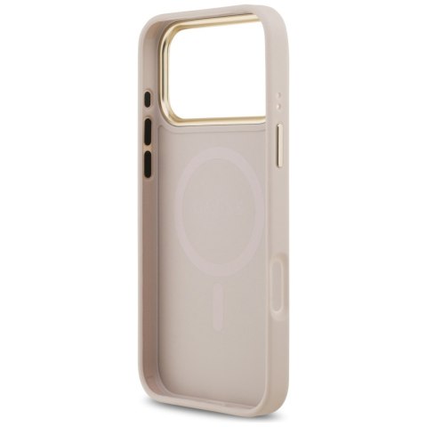 Etui Guess 4G Stripe MagSafe do iPhone 17 Pro Max różowy