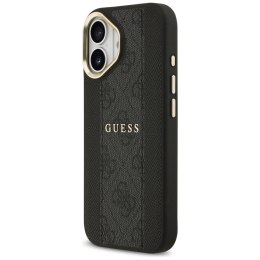 Etui Guess 4G Stripe MagSafe do iPhone 17 czarny