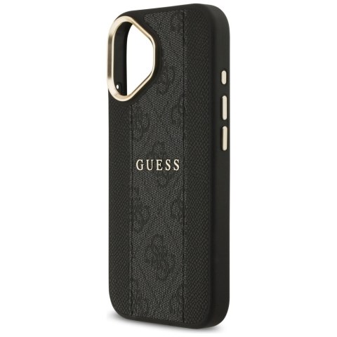 Etui Guess 4G Stripe MagSafe do iPhone 17 czarny