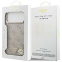 Etui Guess 4G Triangle Logo MagSafe do iPhone 17 Pro Max różowy złoty
