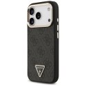 Etui Guess 4G Triangle Logo MagSafe do iPhone 17 Pro czarny złoty
