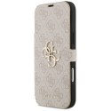 Etui Guess Book 4G Metal Logo do iPhone 17 Pro Max różowy