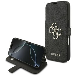 Etui Guess Book 4G Metal Logo do iPhone 17 Pro czarny