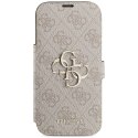 Etui Guess Book 4G Metal Logo do iPhone 17 Pro różowy