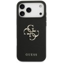 Etui Guess Grained Big 4G & Classic Logo do iPhone 17 Pro Max czarny