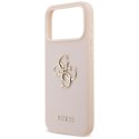 Etui Guess Grained Big 4G & Classic Logo do iPhone 17 Pro Max różowy