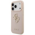 Etui Guess Grained Big 4G & Classic Logo do iPhone 17 Pro różowy