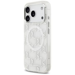 Etui Karl Lagerfeld IML KL Monogram MagSafe do iPhone 17 Pro biały
