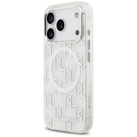 Etui Karl Lagerfeld IML KL Monogram MagSafe do iPhone 17 Pro biały