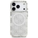 Etui Karl Lagerfeld IML KL Monogram MagSafe do iPhone 17 Pro biały