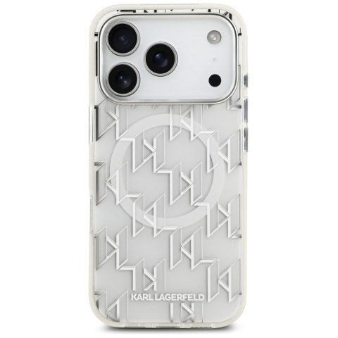 Etui Karl Lagerfeld IML KL Monogram MagSafe do iPhone 17 Pro biały