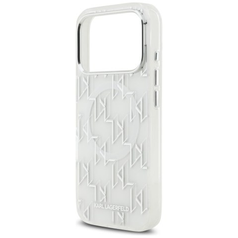 Etui Karl Lagerfeld IML KL Monogram MagSafe do iPhone 17 Pro biały