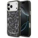 Etui Karl Lagerfeld IML Leopard Pattern MagSafe do iPhone 17 Pro Max czarny