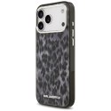 Etui Karl Lagerfeld IML Leopard Pattern MagSafe do iPhone 17 Pro Max czarny