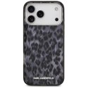 Etui Karl Lagerfeld IML Leopard Pattern MagSafe do iPhone 17 Pro Max czarny