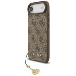 Etui Guess 4G Charms Collection MagSafe do iPhone Air brązowy