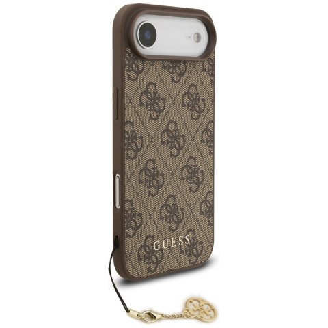Etui Guess 4G Charms Collection MagSafe do iPhone Air brązowy