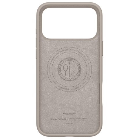 Etui Spigen Silicone Fit MAG MagSafe do iPhone 17 Pro Max stone