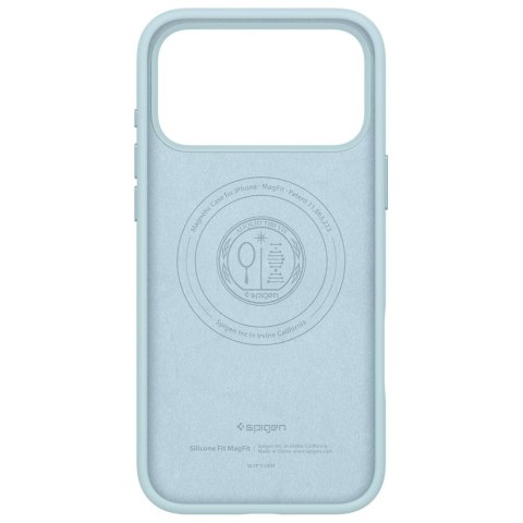 Etui Spigen Silicone Fit MAG MagSafe do iPhone 17 Pro niebieski