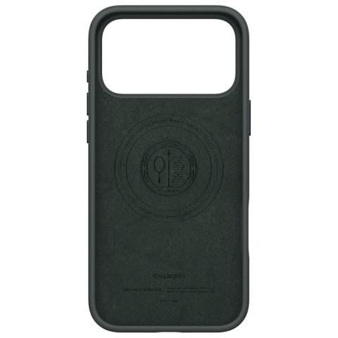 Etui Spigen Silicone Fit MAG MagSafe do iPhone 17 Pro zielony