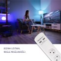 Listwa antyprzepięciowa | 4 gniazda | 2xUSB | 1.8m | Biała