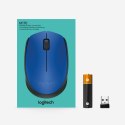 Mysz Logitech 910-004640 (optyczna; 1000 DPI; kolor niebieski