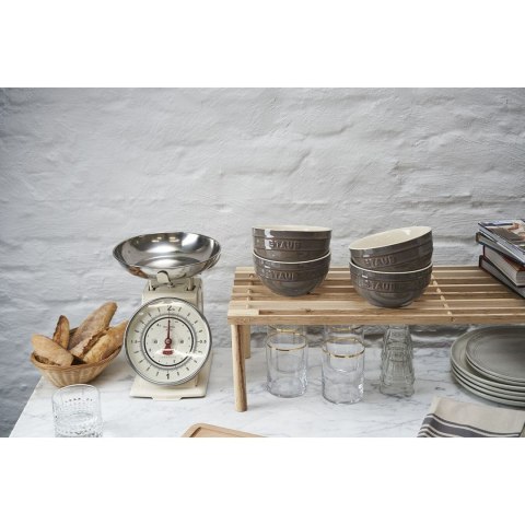 Staub Ceramique puchar 700 ml Szary Okrągły