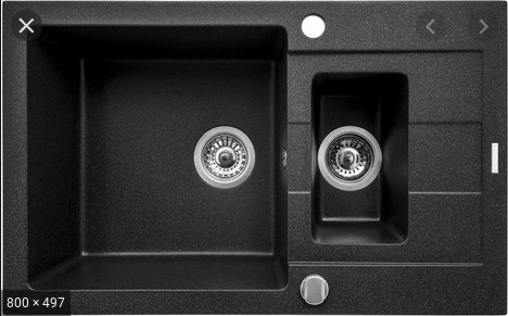 PYRAMIS Sparta Plus (78x48) 1 1/2B 1D Zlew zamontowany na szczycie Prostokątny