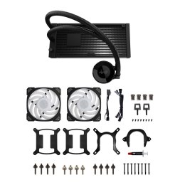 In Win IW-LC-MR24 system chłodzenia komputerów Procesor Zestaw do chłodzenia płynami 12 cm Czarny