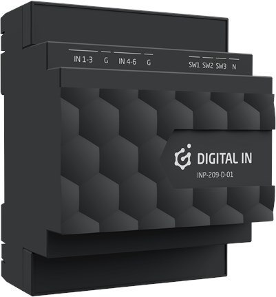 Moduł wejść cyfrowych (6+3) Grenton / montaż na szynie DIN / TF-Bus