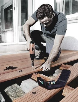 Zestaw bitów z uchwytem Rapidator do budowy tarasów T1, 21 cz