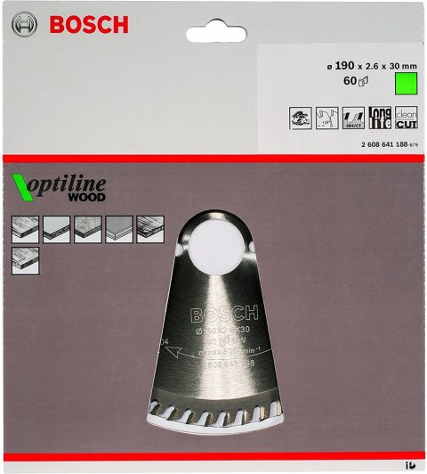 Bosch ?2608641188 ostrze do piły tarczowej 19 cm 1 szt.